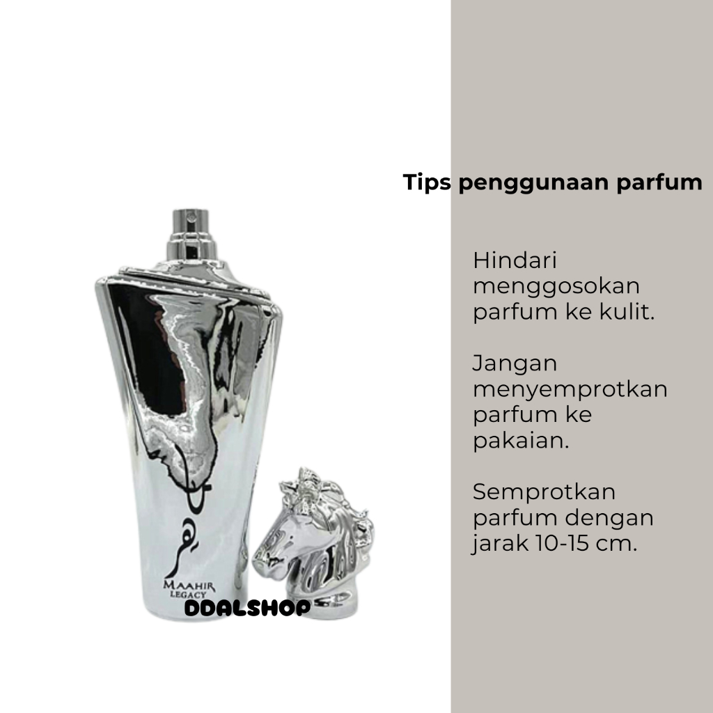Parfum Cowo Maahir Legacy Silver Eau De Parfume Lattafa Refill 5Ml 10Ml 100Ml Botol Kaca - Foto 6