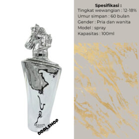 Parfum Cowo Maahir Legacy Silver Eau De Parfume Lattafa Refill 5Ml 10Ml 100Ml Botol Kaca - Foto 7