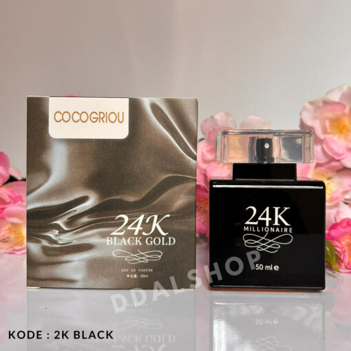 Parfum cowok tahan lama eau de parfume excluesive by 24k millionaire black  5ml 10ml 50ml - Foto 1