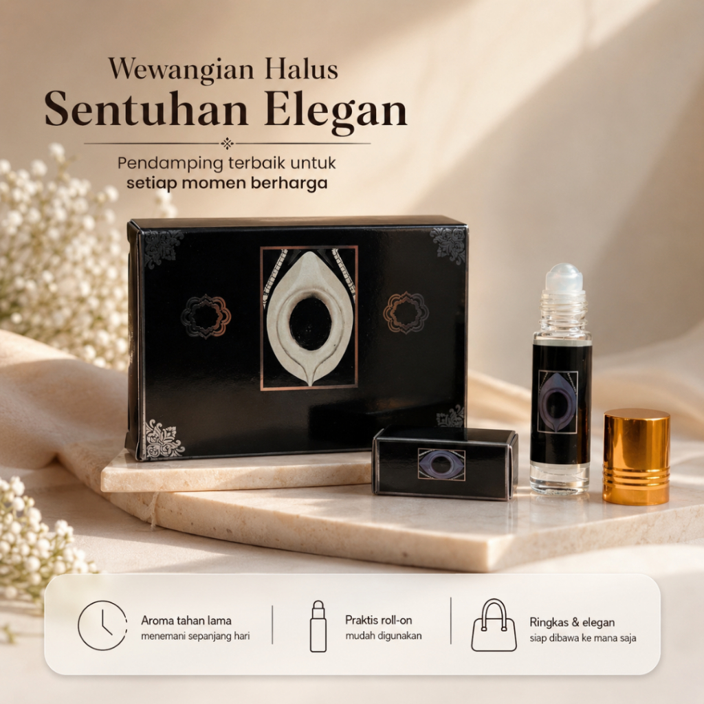 Parfum Pria Arab Aroma Tahan Lama Parfume Oleh Oleh Haji Dan Umroh Minyak Wangi Roll On Original 6Ml - Foto 5
