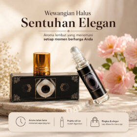 Parfum Pria Arab Aroma Tahan Lama Parfume Oleh Oleh Haji Dan Umroh Minyak Wangi Roll On Original 6Ml - Foto 6
