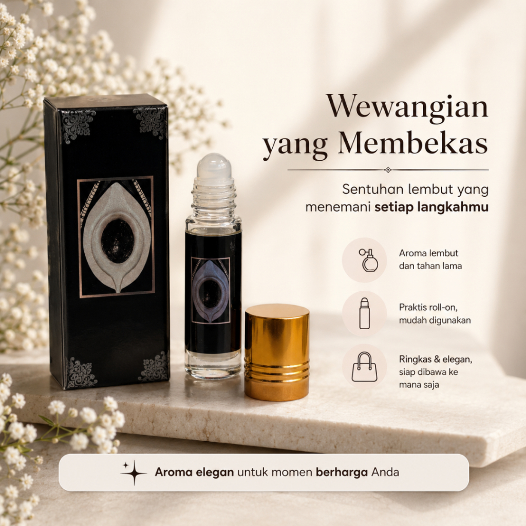 Parfum Pria Arab Aroma Tahan Lama Parfume Oleh Oleh Haji Dan Umroh Minyak Wangi Roll On Original 6Ml - Foto 7