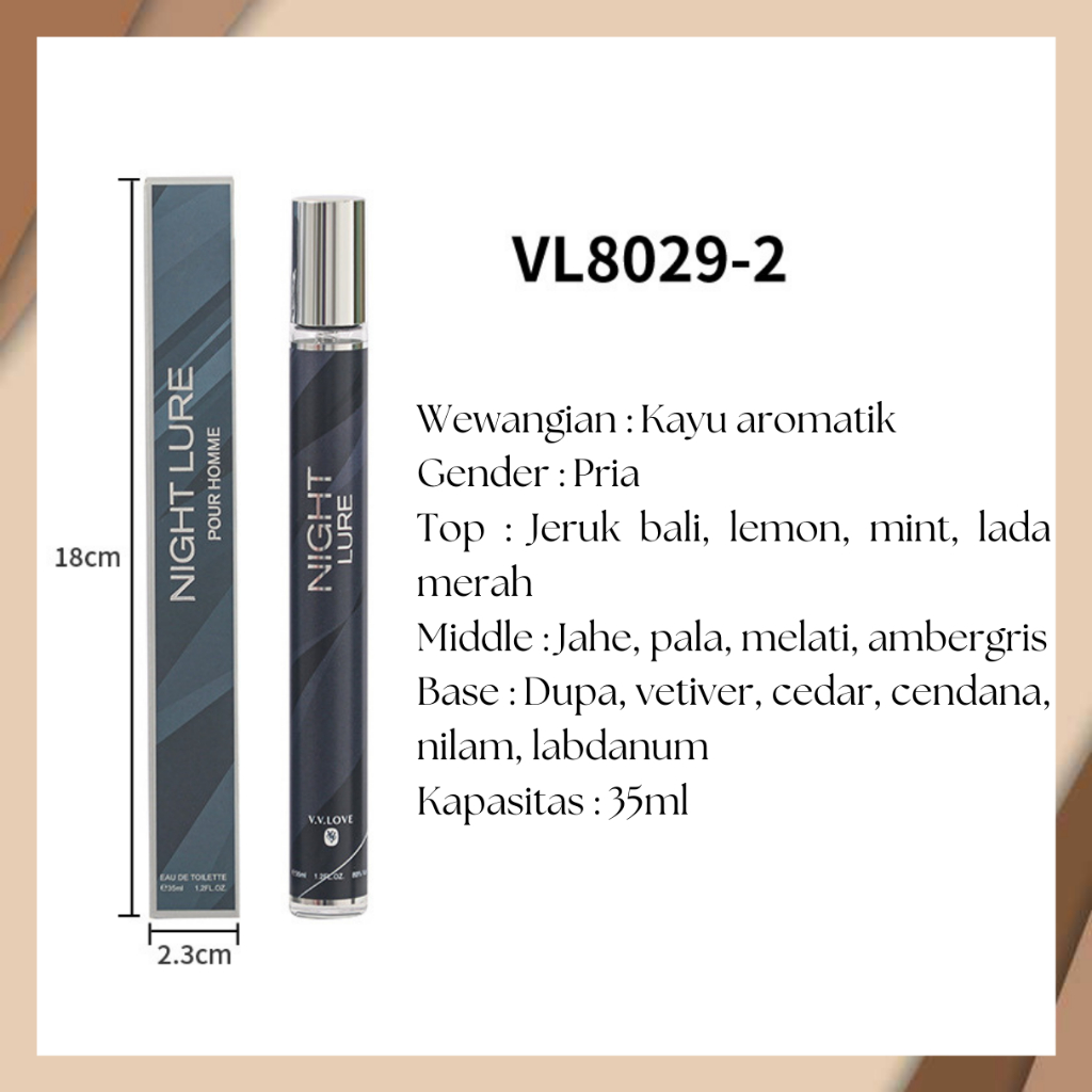 Parfum Pria EDT Minyak Wangi Cowo Fresh Parfume Spray Mini Travel Size 35ml - Foto 4