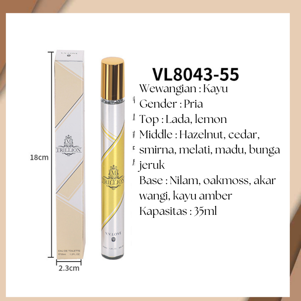 Parfum Pria EDT Minyak Wangi Cowo Fresh Parfume Spray Mini Travel Size 35ml - Foto 5