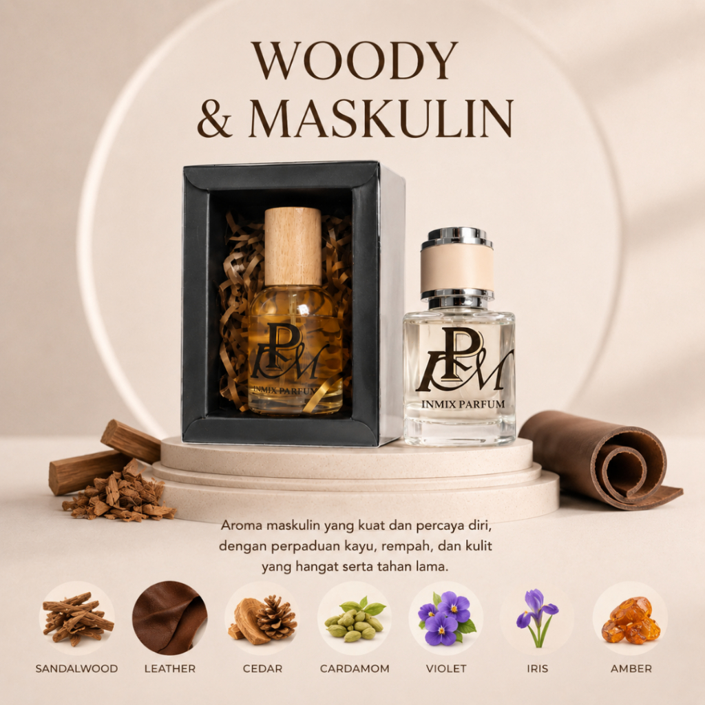 Parfum Pria Woody Elegant Maskulin Tahan Lama Premium 5ml 10ml 35ml - Foto 1