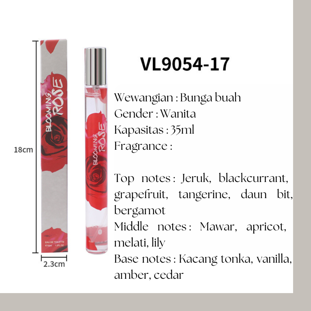 Parfum Wanita Aroma Fresh Floral Parfume Spray 35ml Travell Size - Foto 8