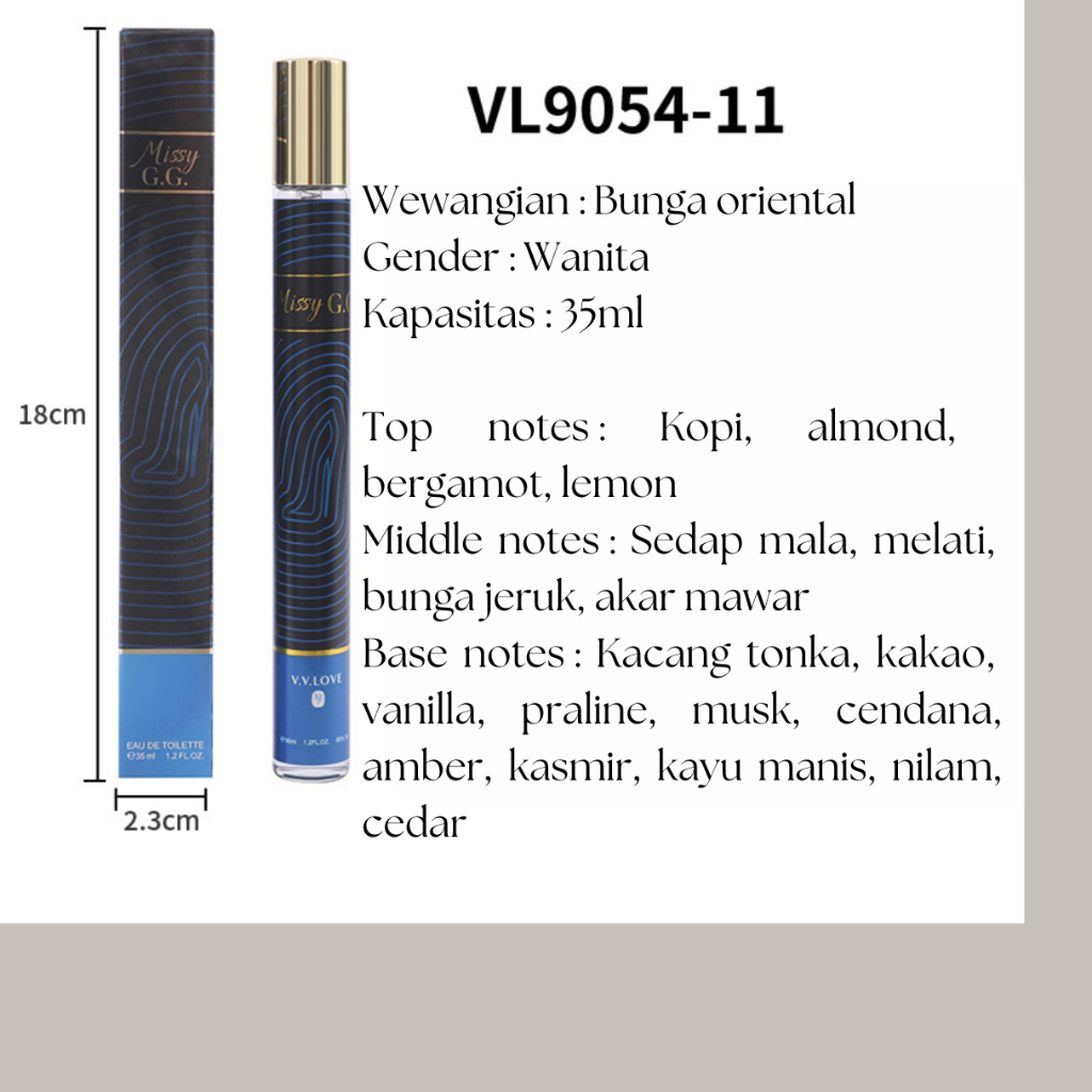Parfum Wanita Aroma Fresh Floral Parfume Spray 35ml Travell Size - Foto 9
