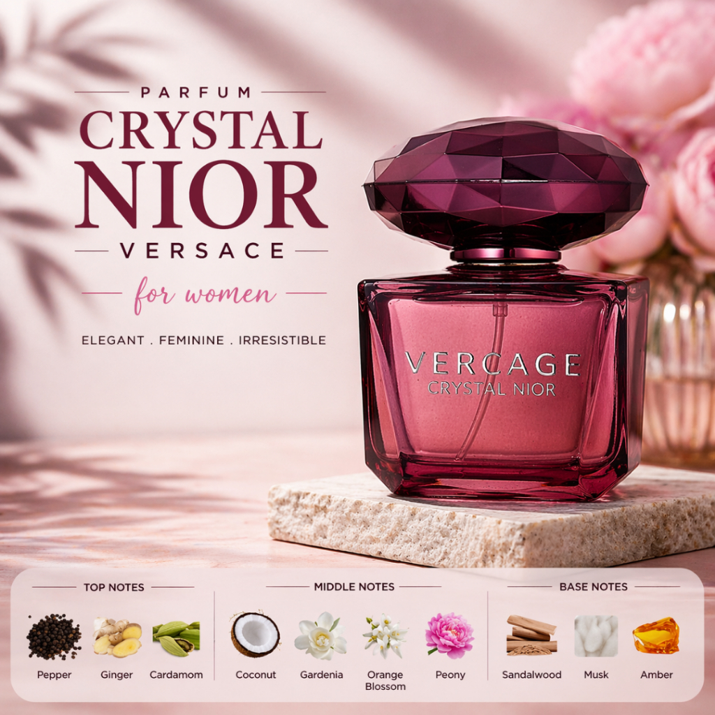 Parfum Wanita Crystal Series 50ml | Aroma Sweet Fruity Elegan Tahan Lama Premium Inspired 3 Varian - Foto 4