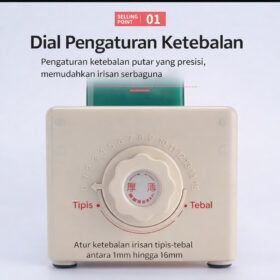 Parutan Serbaguna Alat Pemotong Bawang Pengiris Kentang Lemon Ketebalan Dapat Diatur Pisau Tajam - Foto 7
