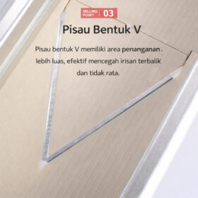 Parutan Serbaguna Alat Pemotong Bawang Pengiris Kentang Lemon Ketebalan Dapat Diatur Pisau Tajam - Foto 9