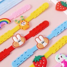 Pengait tali masker earloop motif lucu untuk anak dan dewasa bahan silikon - Foto 3