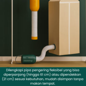 Pengering Pakaian & Sepatu Mini Portabel Multifungsi Hemat Daya Anti Lembap Hangat Cepat Kering - Foto 6