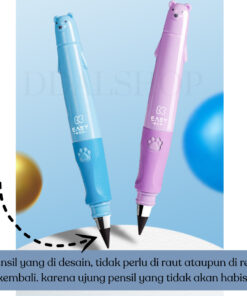 Pensil Lucu HB Pencil Karakter Unik Little Bear Alat Tulis Perlengkapan Sekolah Anak - Foto 2