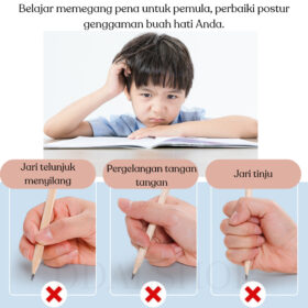 Pensil Lucu HB Pencil Karakter Unik Little Bear Alat Tulis Perlengkapan Sekolah Anak - Foto 7