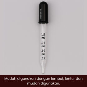 Pipet Kaca Tetes Minyak Essensial Aroma Terapi Parfum Percobaan Sains 1ml - Foto 7