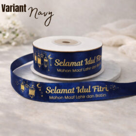 Pita Roll Selamat Idul Fitri Dekorasi Hampers Parcel Bingkisan Lebaran Webbing Rol Meteran Cantik - Foto 8