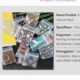 Plastik Kemasan | Plastik Klip Kecil Besar Motif Ziplock Berkualitas | Plastik Klip Obat 100 piece - Foto 2