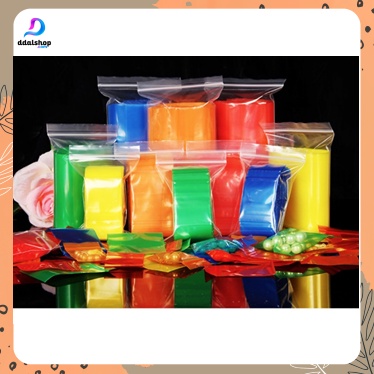 Plastik Klip Kemasan Ziplock Plastik Clip Bahan Tebal Warna Polos untuk obat aksesoris - Foto 1