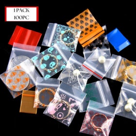 Plastik Klip Ziplock Motif Kecil Tebal Plastic Clip Pelastik Kemasan obat 2×3 1.8×2.6 2×2.8 100pc - Foto 6
