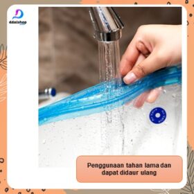 Plastik Makanan Vacum Press Kedap Udara Kantong Vacuum Sealer Transparan - Foto 7