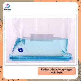 Plastik Makanan Vacum Press Kedap Udara Kantong Vacuum Sealer Transparan - Foto 8
