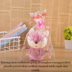 Plastik Parcel Motif Lucu Plastic Bingkisan Kemasan Hampers Ulang Tahun Wisuda Bahan Opp Transparan - Foto 2