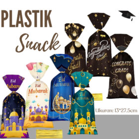 Plastik Snack Lebaran Goodie Bag Hampers Idul Fitri Plastic Eid Mubarak Tas Bingkisan Graduation - Foto 1