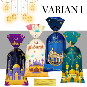 Plastik Snack Lebaran Goodie Bag Hampers Idul Fitri Plastic Eid Mubarak Tas Bingkisan Graduation - Foto 5