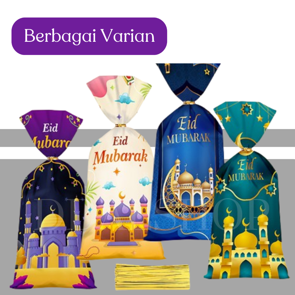 Plastik Snack Lebaran Goodie Bag Hampers Idul Fitri Plastic Eid Mubarak Tas Bingkisan Graduation - Foto 7