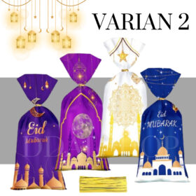 Plastik Snack Lebaran Goodie Bag Hampers Idul Fitri Plastic Eid Mubarak Tas Bingkisan Graduation - Foto 8