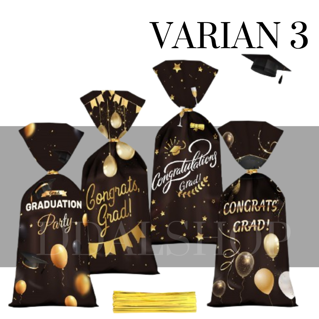 Plastik Snack Lebaran Goodie Bag Hampers Idul Fitri Plastic Eid Mubarak Tas Bingkisan Graduation - Foto 9