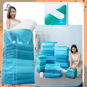 Plastik Vacum Baju Kantong Vacuum Bag Pakaian Travel Ukuran Besar Jumbo untuk Boneka Bedcover - Foto 1