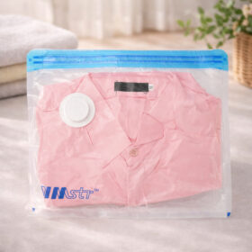 Plastik Vacum Baju Plastic Vakum Pakaian Kantong Vacuum Bag Travel Transparan - Foto 4