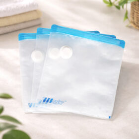 Plastik Vacum Baju Plastic Vakum Pakaian Kantong Vacuum Bag Travel Transparan - Foto 5