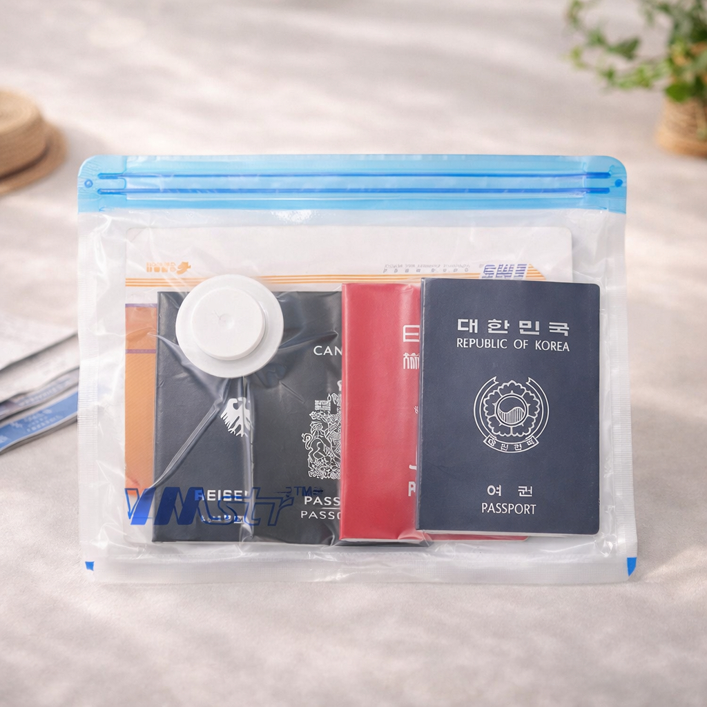 Plastik Vacum Baju Plastic Vakum Pakaian Kantong Vacuum Bag Travel Transparan - Foto 6