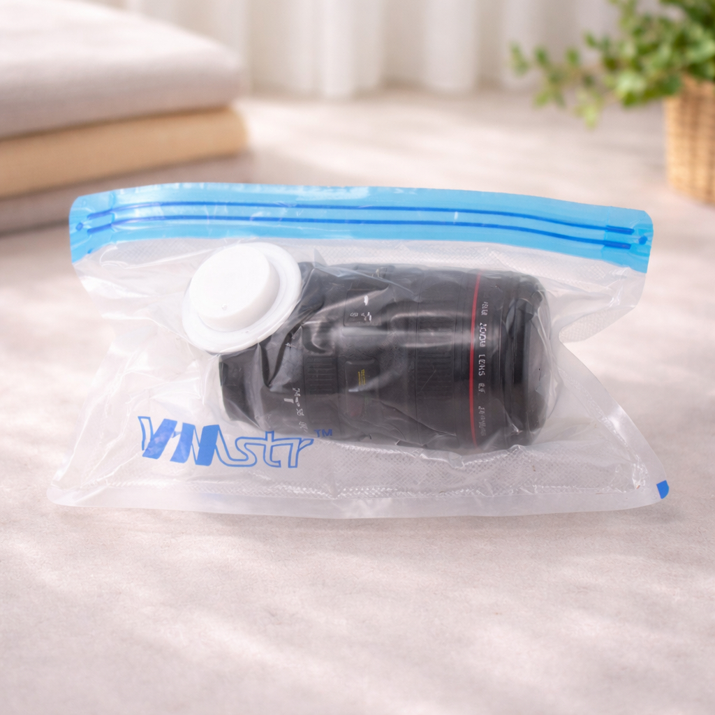 Plastik Vacum Baju Plastic Vakum Pakaian Kantong Vacuum Bag Travel Transparan - Foto 8