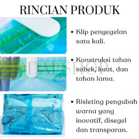plastik vacum / vacuum bag plastic kantong plastik vakum baju pakaian Bahan PA+PE vacuum travel bag - Foto 5