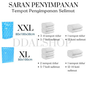 plastik vacum / vacuum bag plastic kantong plastik vakum baju pakaian Bahan PA+PE vacuum travel bag - Foto 7