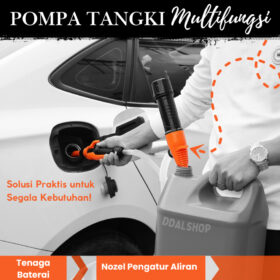 Pompa Selang Alat Sedot Bensin Motor, Mobil,  Pump Dispenser Minyak Tanah, Air Elektrik Otomatis - Foto 9