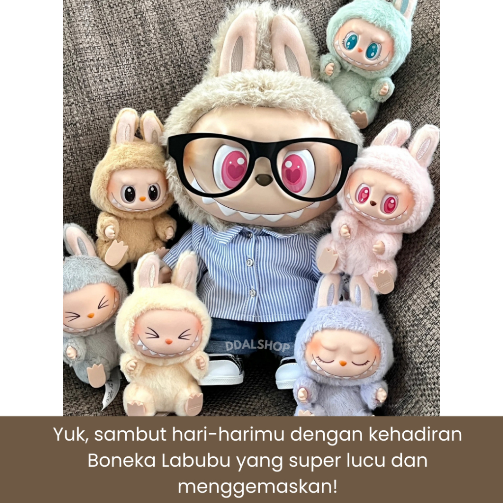 Popmart Labubu Boneka Viral Have A Seat Fall In Wild Gantungan Tas The Monster Pop Mart - Foto 2