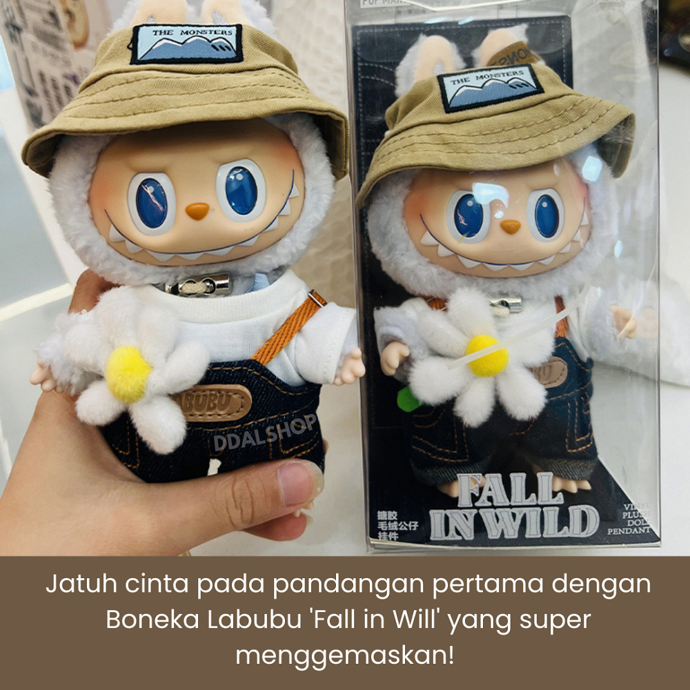 Popmart Labubu Boneka Viral Have A Seat Fall In Wild Gantungan Tas The Monster Pop Mart - Foto 3