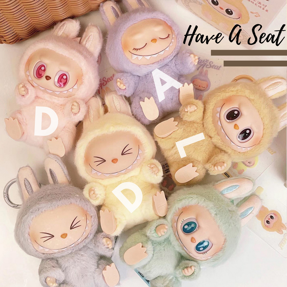 Popmart Labubu Boneka Viral Have A Seat Fall In Wild Gantungan Tas The Monster Pop Mart - Foto 6