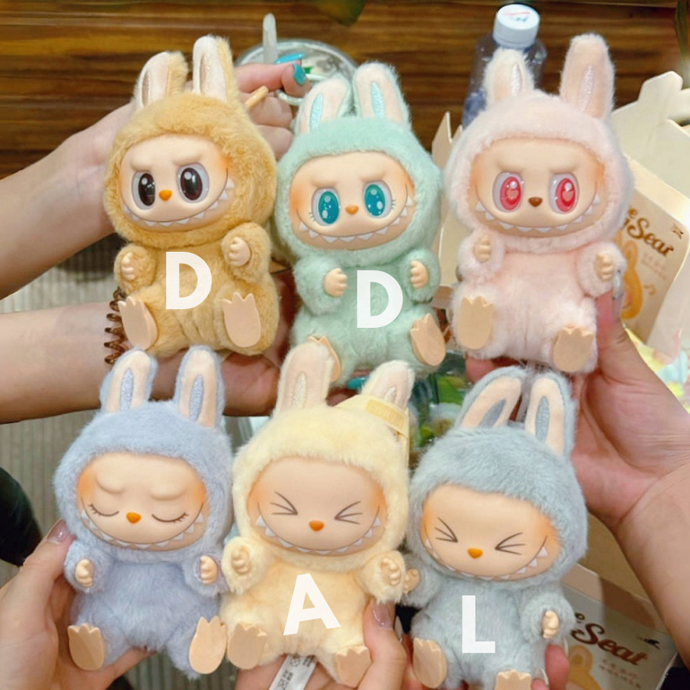 Popmart Labubu Boneka Viral Have A Seat Fall In Wild Gantungan Tas The Monster Pop Mart - Foto 8