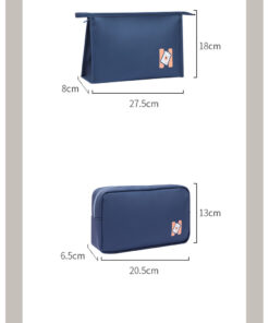 Pouch Make Up Waterproof Tas Dompet Kosmetik Wanita Bahan PU Anti Air Defect Grade B - Foto 2