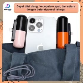 Powerbank 5000 mah Mini Portable Fast Charging Charger Iphone lighting Android Micro USB Type C - Foto 4