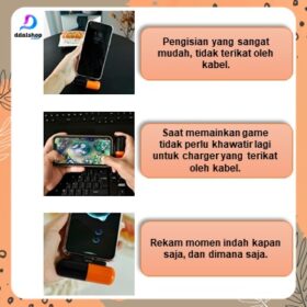 Powerbank 5000 mah Mini Portable Fast Charging Charger Iphone lighting Android Micro USB Type C - Foto 6