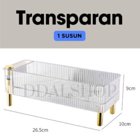 Rak Tatakan Tempat Kotak Penyimpanan Telur Susun Dapat Diputar Bahan PET - Foto 9