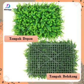 Rumput Sintetis Hybrid Eucalyptus Daun Artificial Tanaman Hiasan Dinding uk. 40x60cm - Foto 7