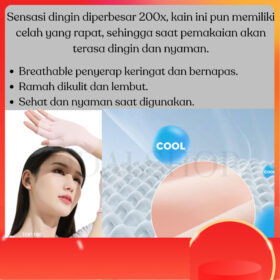 Sarung Tangan Setengah Jari Wanita Anti Panas UV Outdoor Berkendara Adem Nyaman - Foto 2