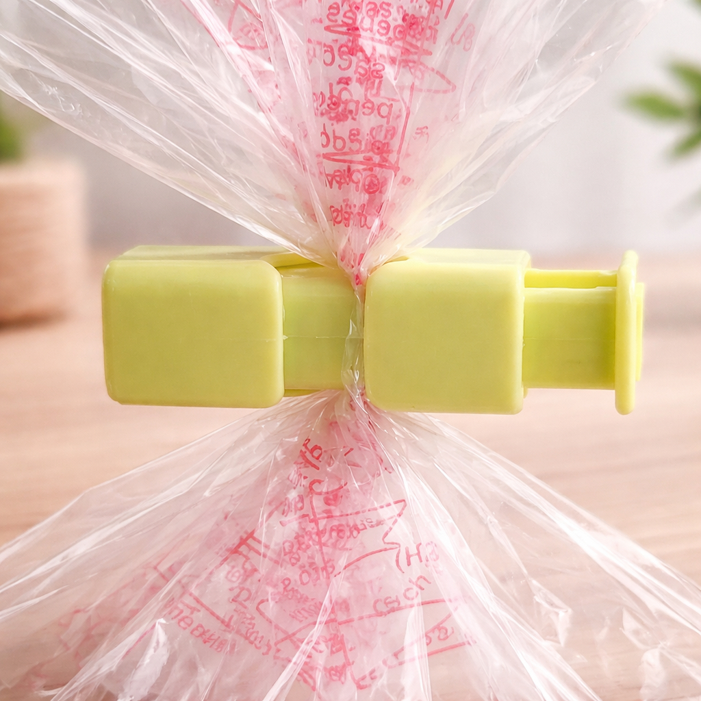 Segel Penjepit Plastik mini Alat Jepit Kantong Makanan Klip Seal Snack - Foto 4